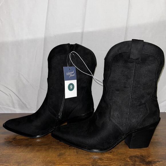 Universal Thread black western boots- Brand New - Picture 1 of 3